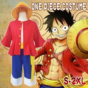 One Piece Monkey D Luffy 2 Years Later Cosplay Costume