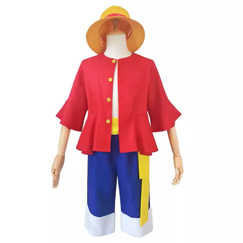 One Piece Monkey D Luffy 2 Years Later Cosplay Costume