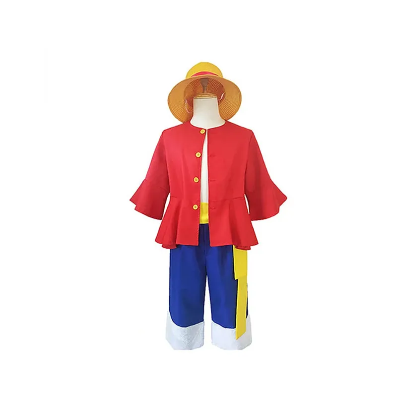 One Piece Monkey D Luffy 2 Years Later Cosplay Costume