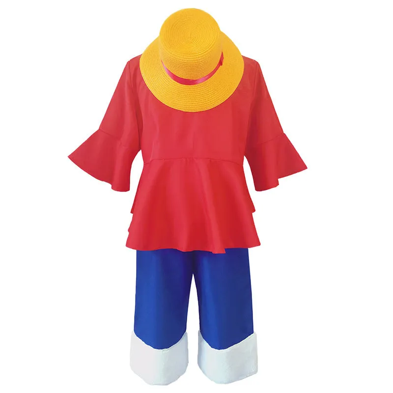 One Piece Monkey D Luffy 2 Years Later Cosplay Costume