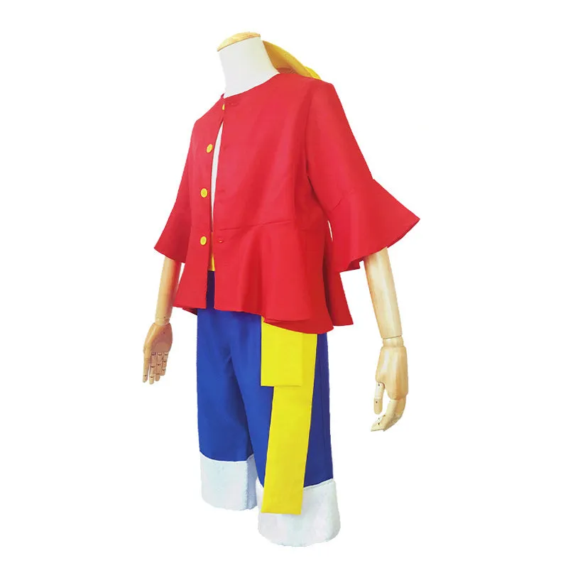 One Piece Monkey D Luffy 2 Years Later Cosplay Costume