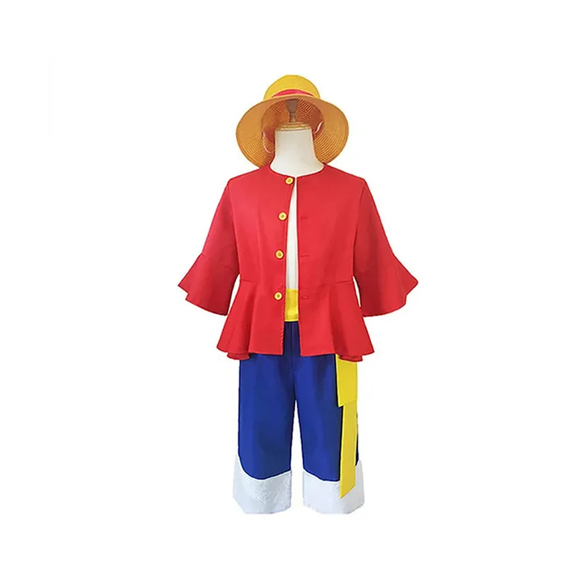 One Piece Monkey D Luffy 2 Years Later Cosplay Costume