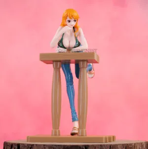 One Piece Nami  Action Figure Over Count Pirate Anime Figure |  16 Cms |