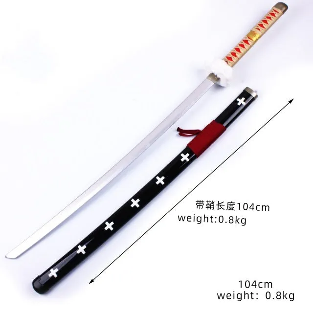 One Piece | Trafalgar D Law Kikoku Wooden Blade Katana | Cosplay Wooden Sword | 104 Cm |