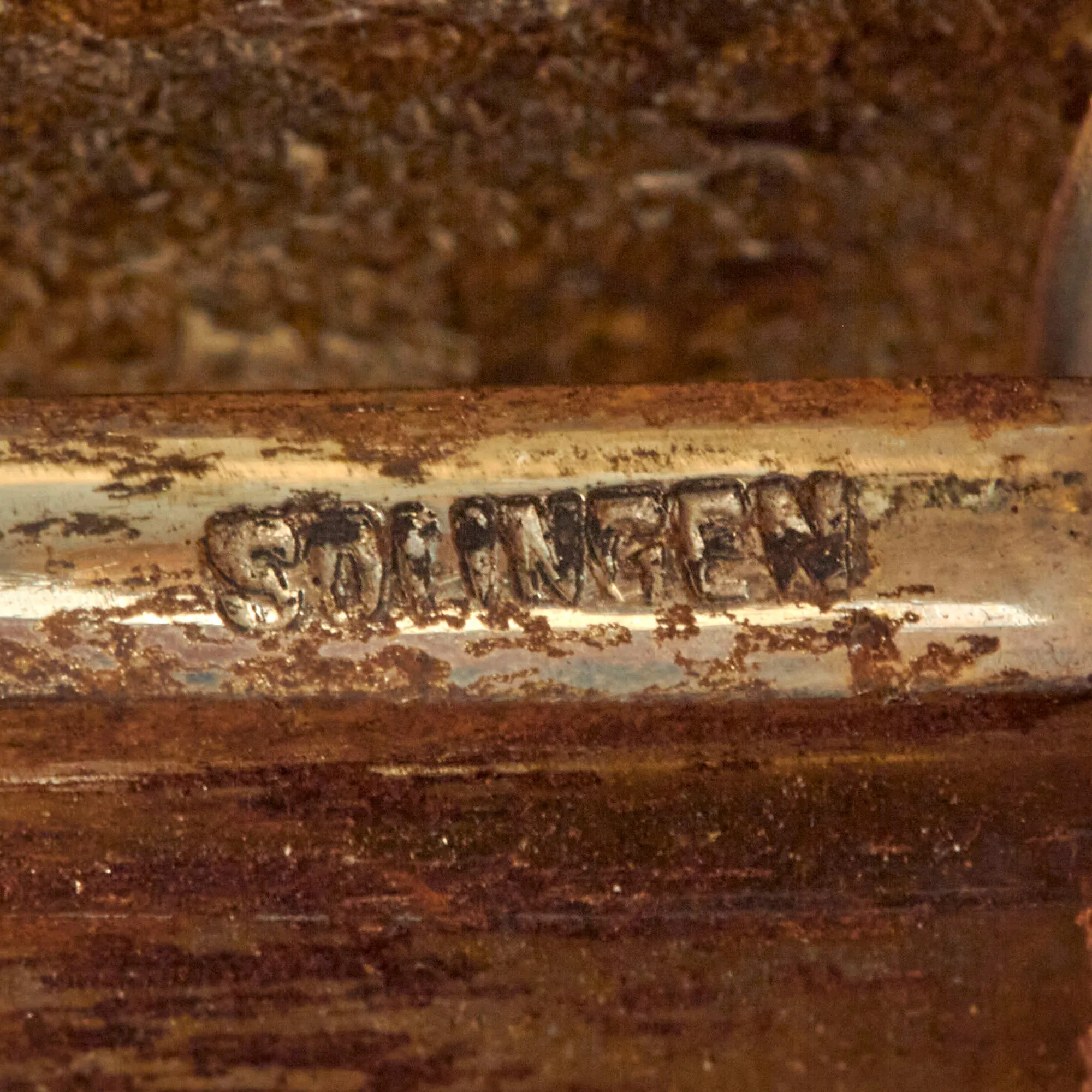 Original El Salvadoran Army Major General Theodore F. Bogart, Commander, U.S. Southern Command Presentation Sword German Solingen Made “Double Lion Head” Sword and Scabbard