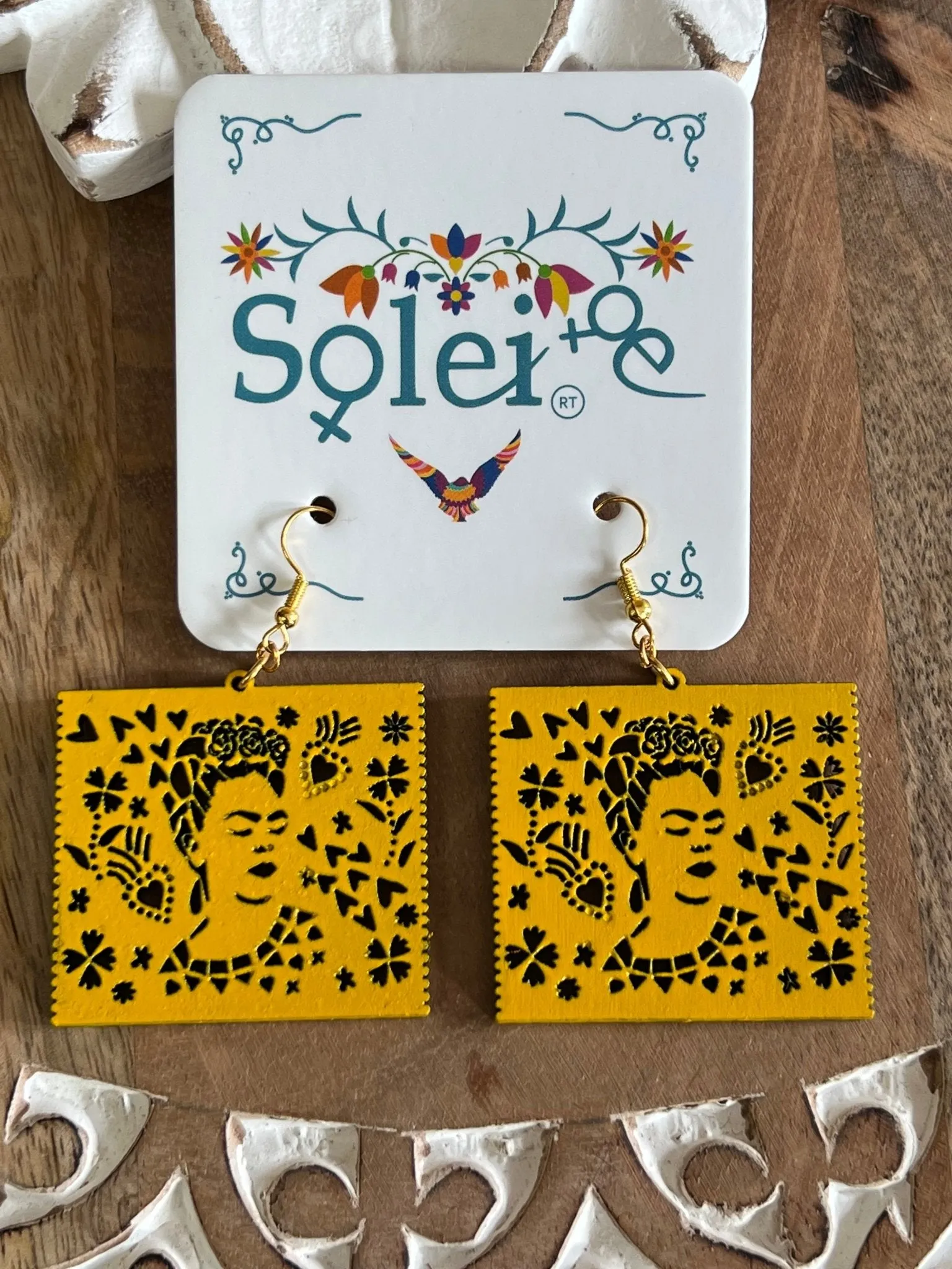 Papel Picado Frida Earrings