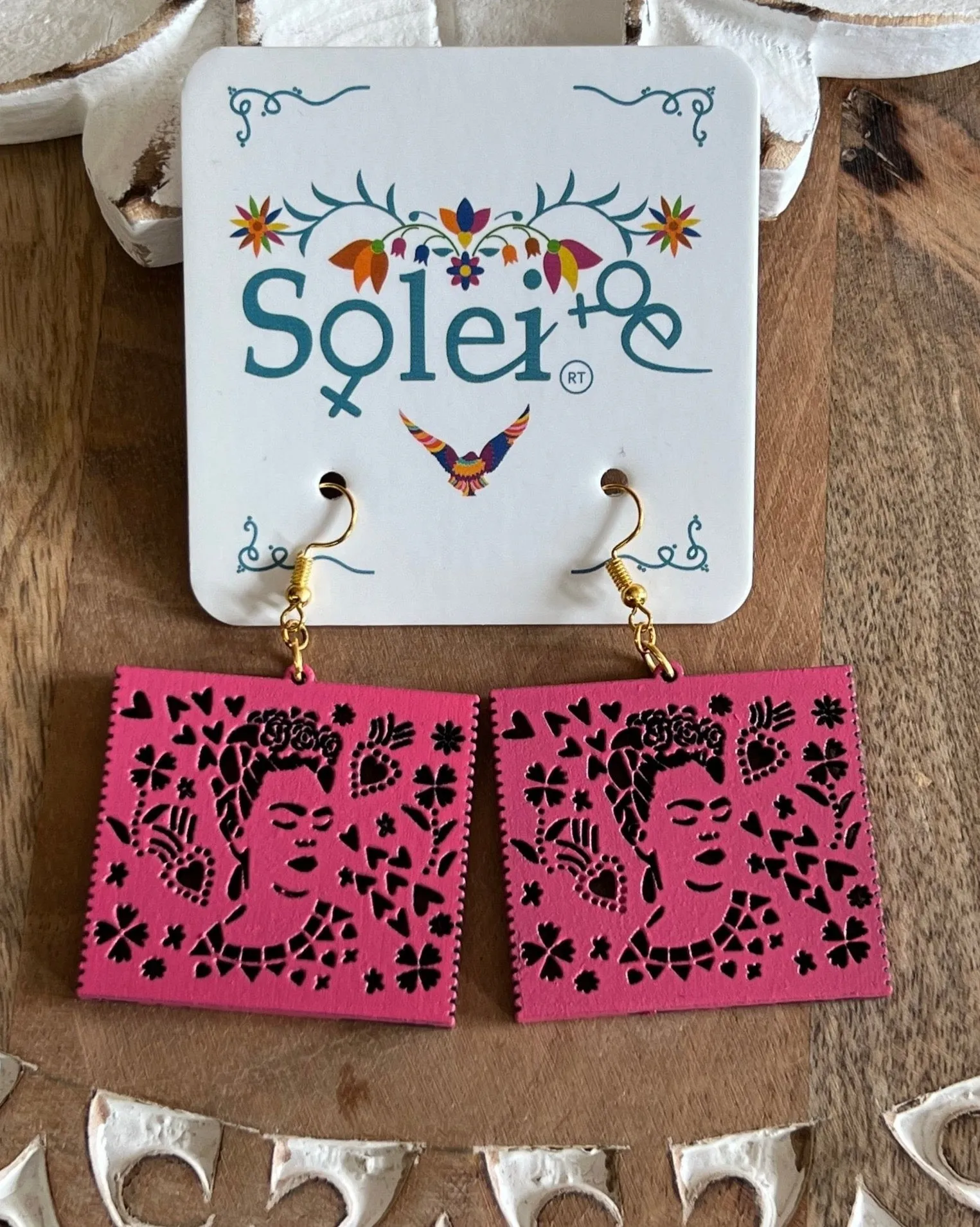 Papel Picado Frida Earrings