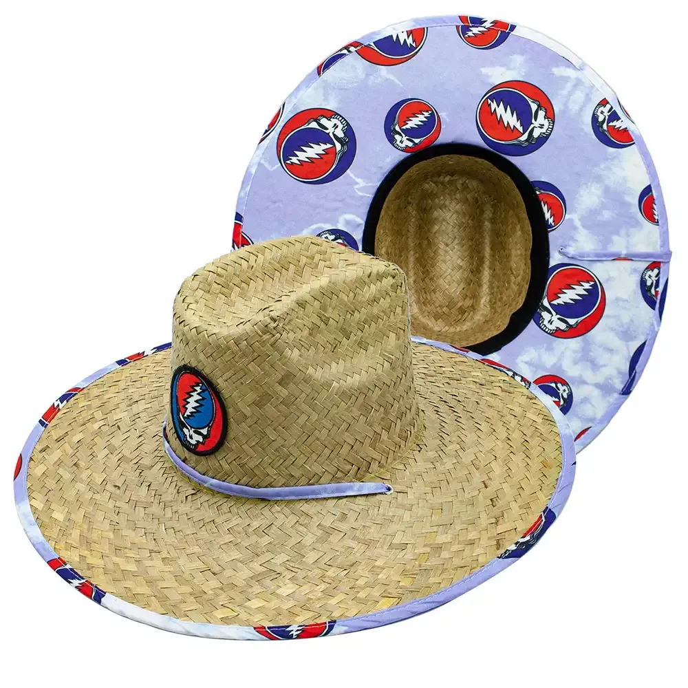 Peter Grimm Grateful Dead Kenny Steal Your Face - Rush Straw Lifeguard Hat