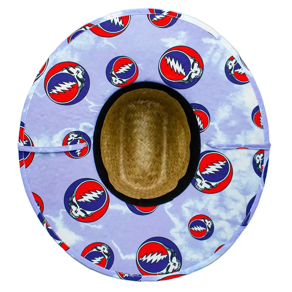 Peter Grimm Grateful Dead Kenny Steal Your Face - Rush Straw Lifeguard Hat