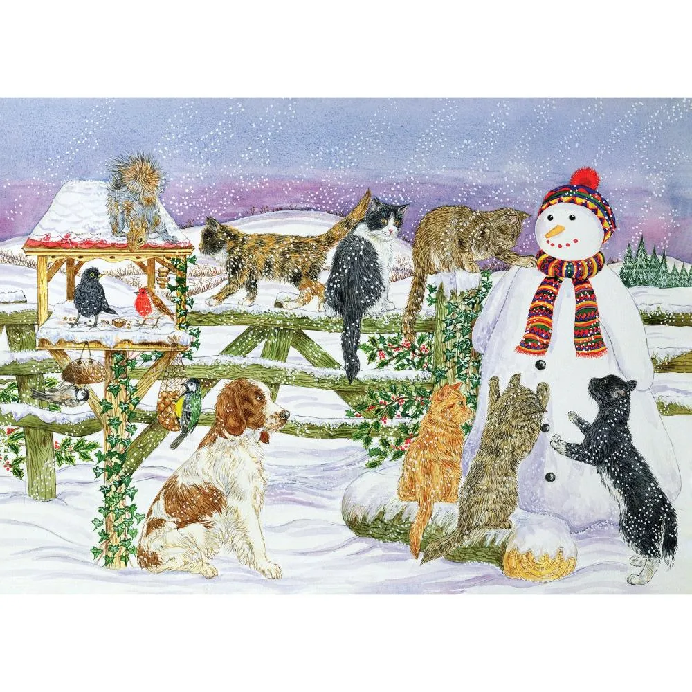 Peter Pauper Press 1000pc Puzzle - Snowman And Friends