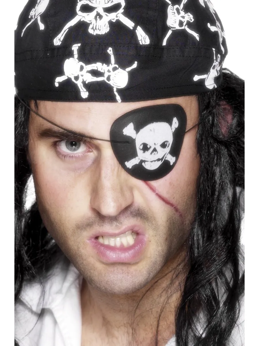 Pirate Eyepatch, Black & White