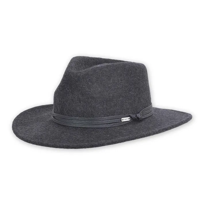 Pistil Topaz Wide Brim Hat in Grey & Dark Charcoal