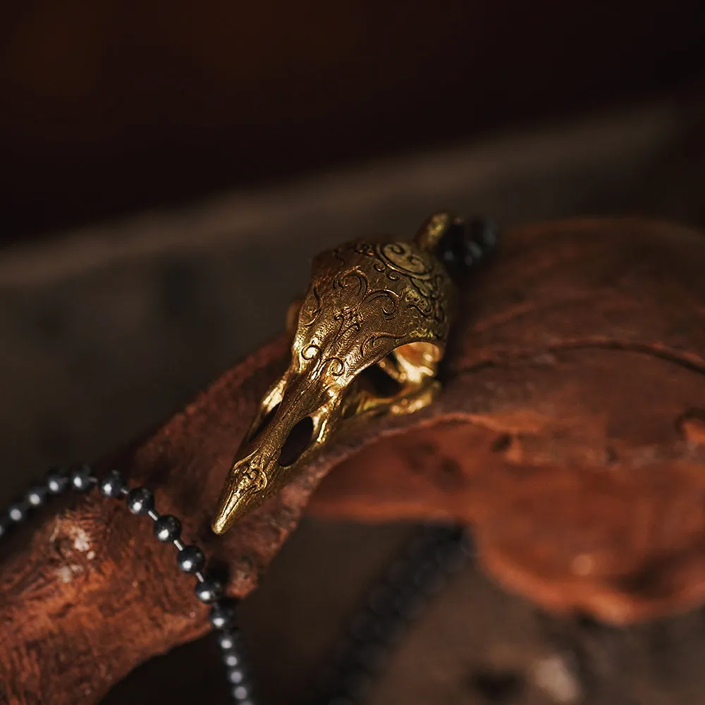 Raven Skull Pendant