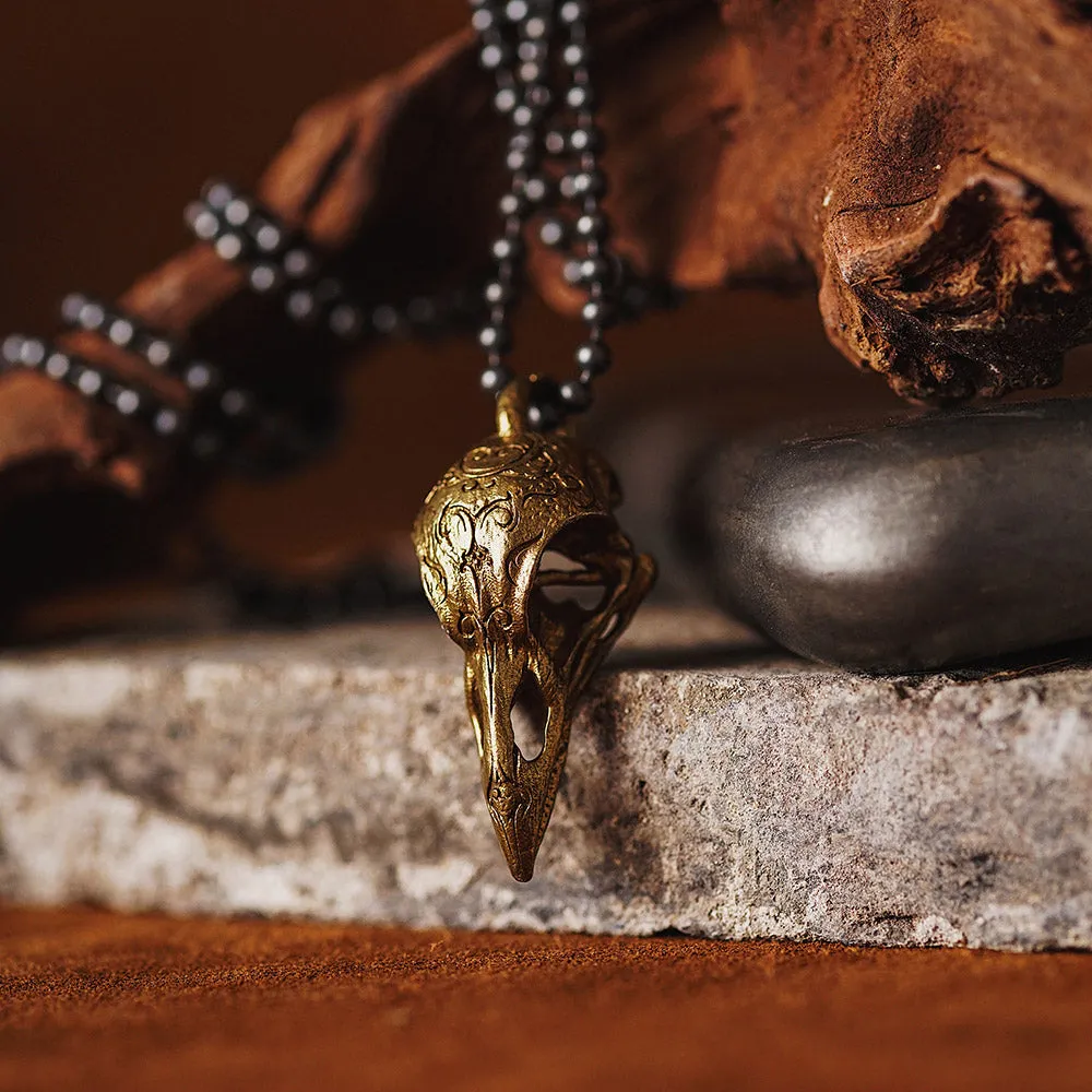 Raven Skull Pendant