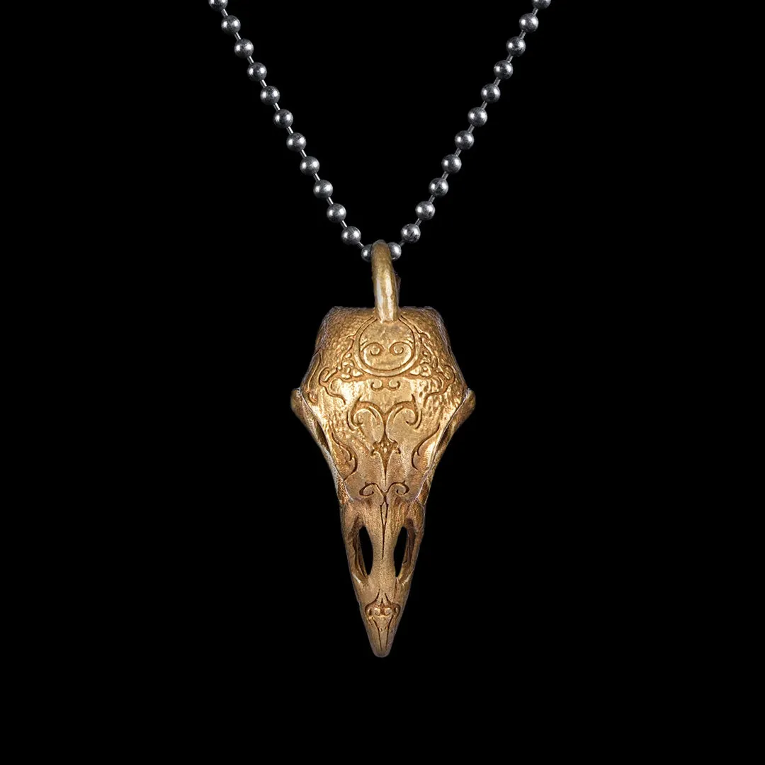 Raven Skull Pendant