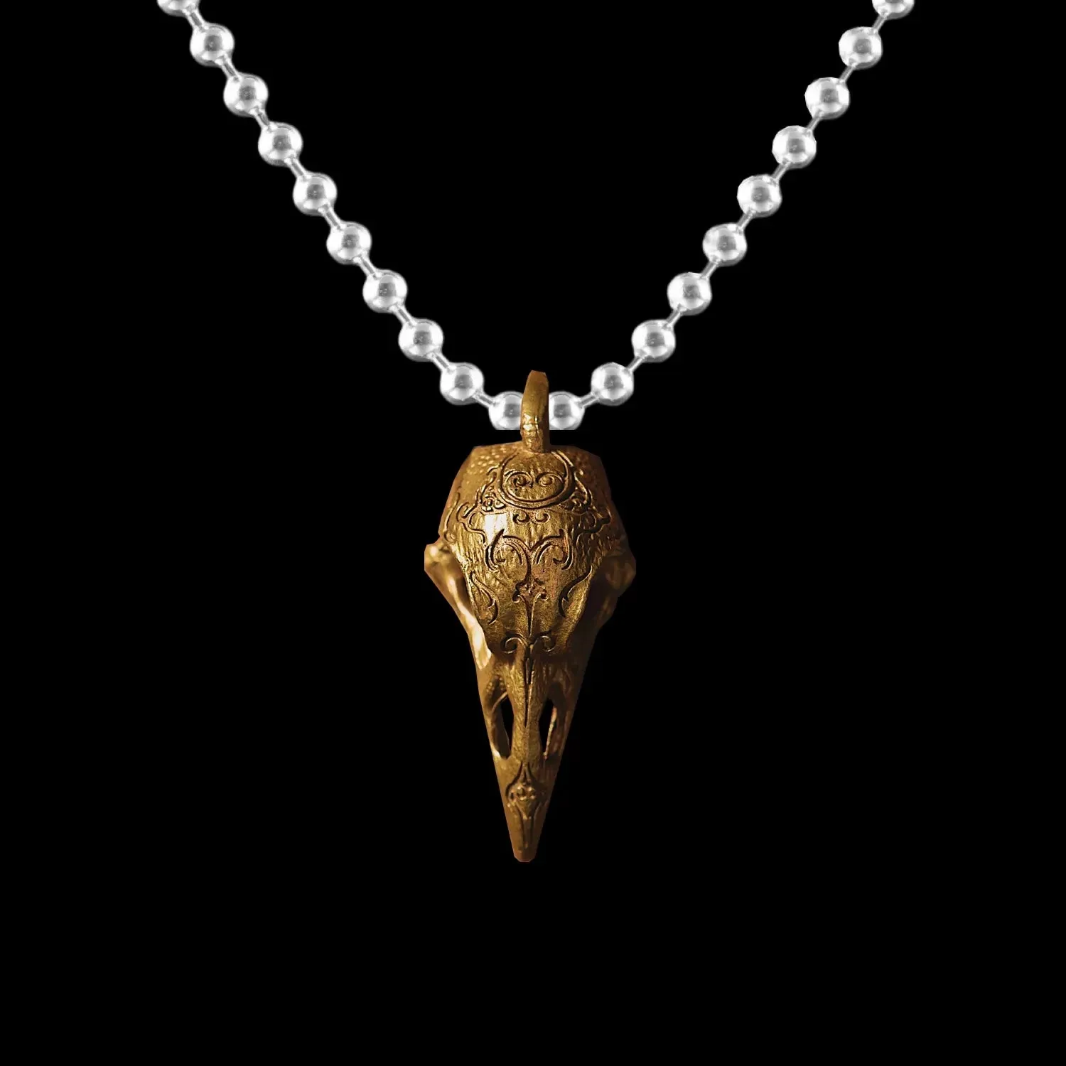 Raven Skull Pendant