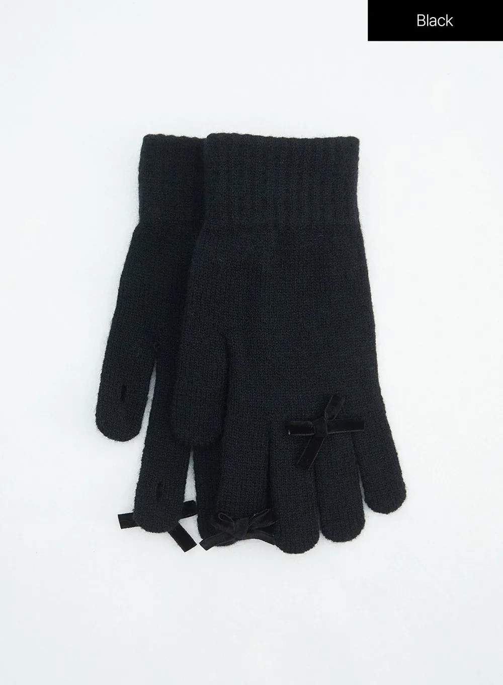 Ribbon Knit Gloves IN317