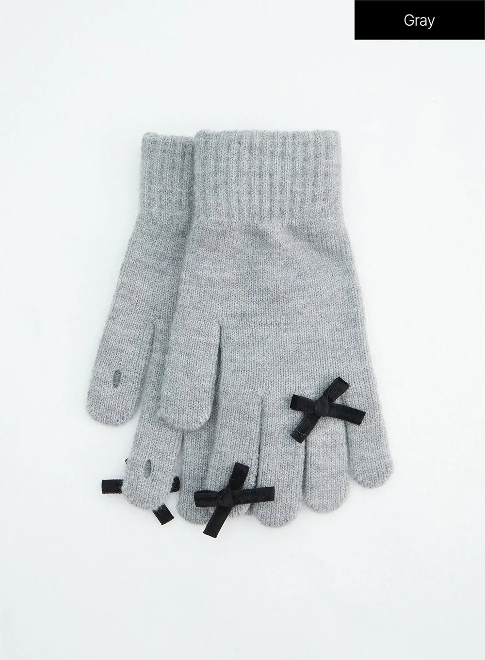 Ribbon Knit Gloves IN317