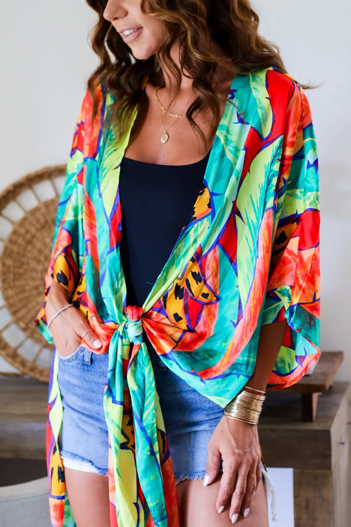 Romana Kimono Tie Top