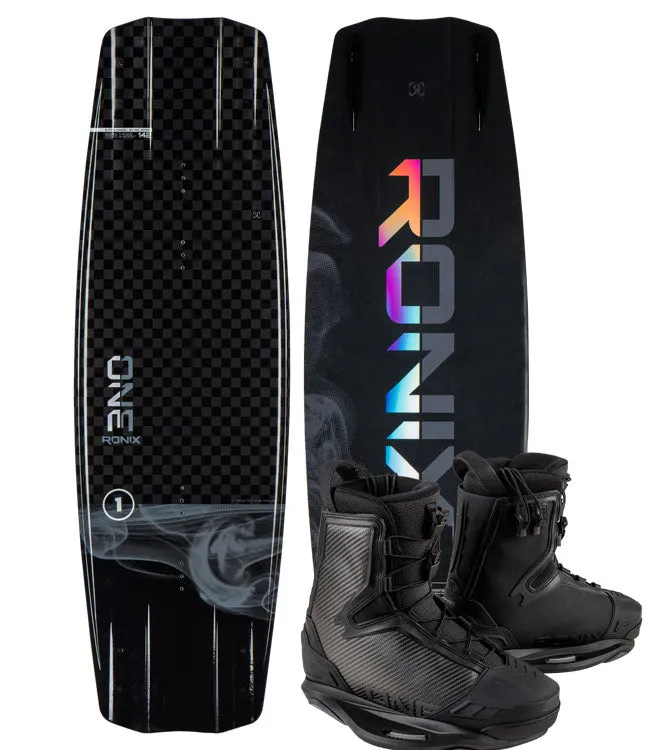 Ronix One Blackout Wakeboard Package with One Carbitex Boots (2024)