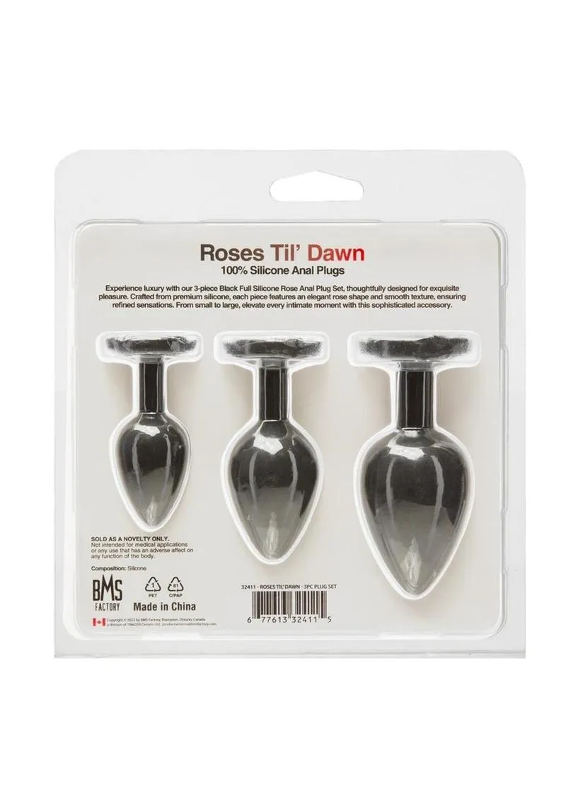 Roses Til Dawn Silicone Butt Plug