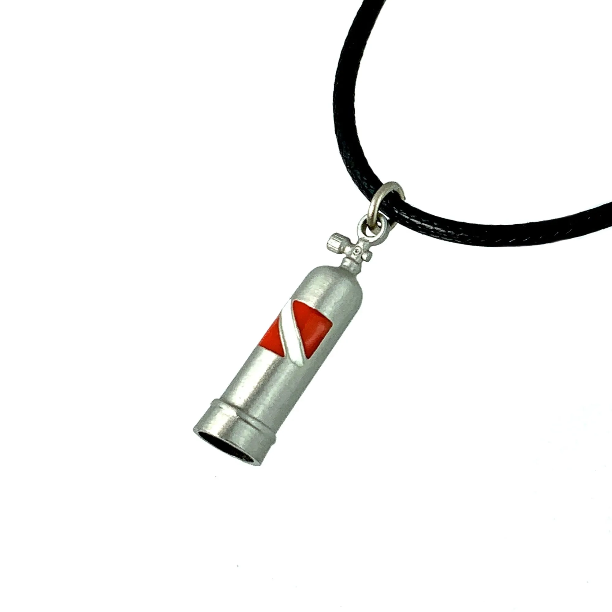 Scuba Tank Necklace for Men and Women- Scuba Diving Gift, Scuba Tank Necklace with Diver Flag, Gifts for Divers, Scuba Diving Jewelry, ScubaTank Charm