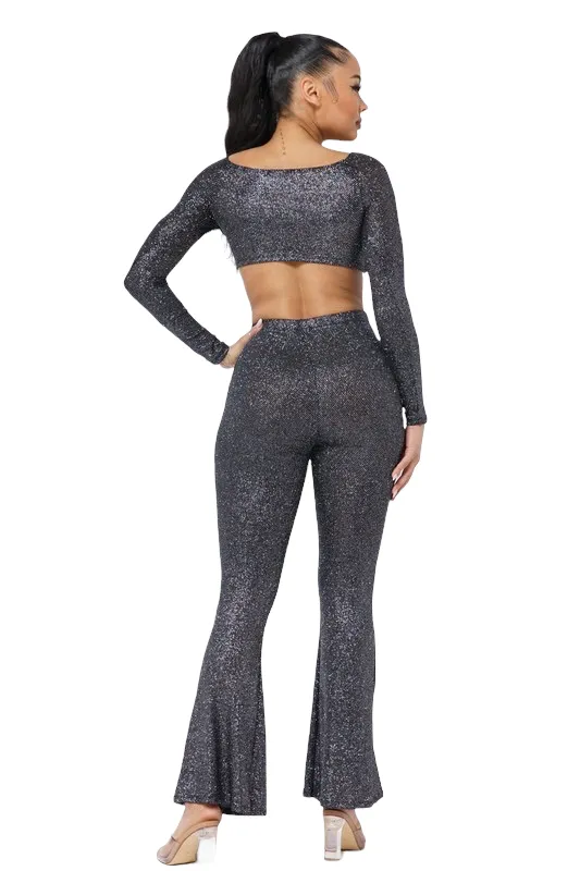 Selena Vibes 2 Piece Flare Pants Set