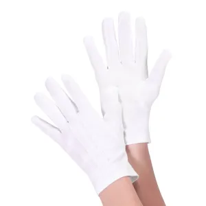 Short White Gloves