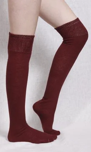 Solid Pirate Knee Socks