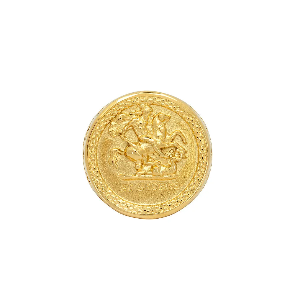 St George Sovereign Ring - Gold