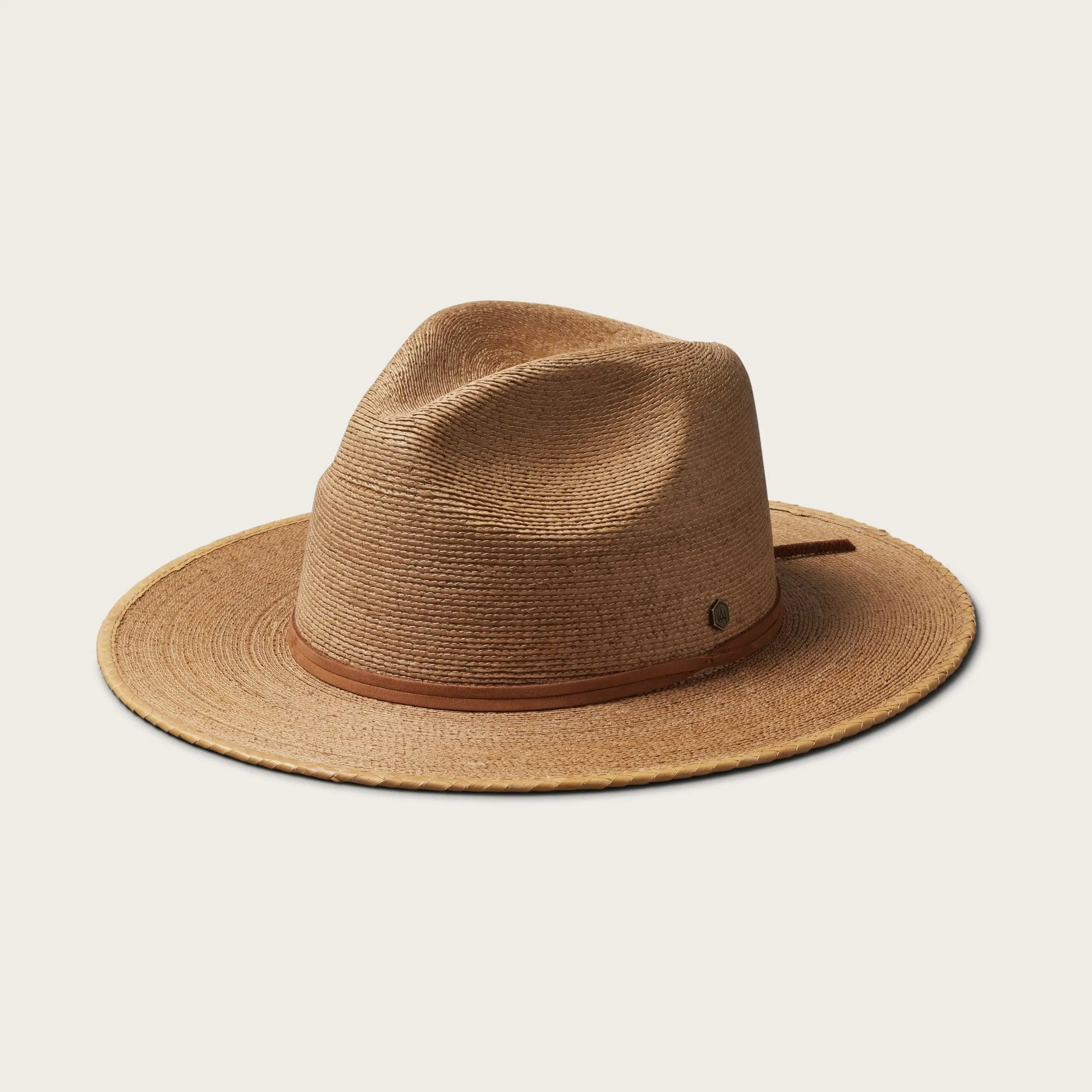 Statement Piece Straw Fedora in Saddle