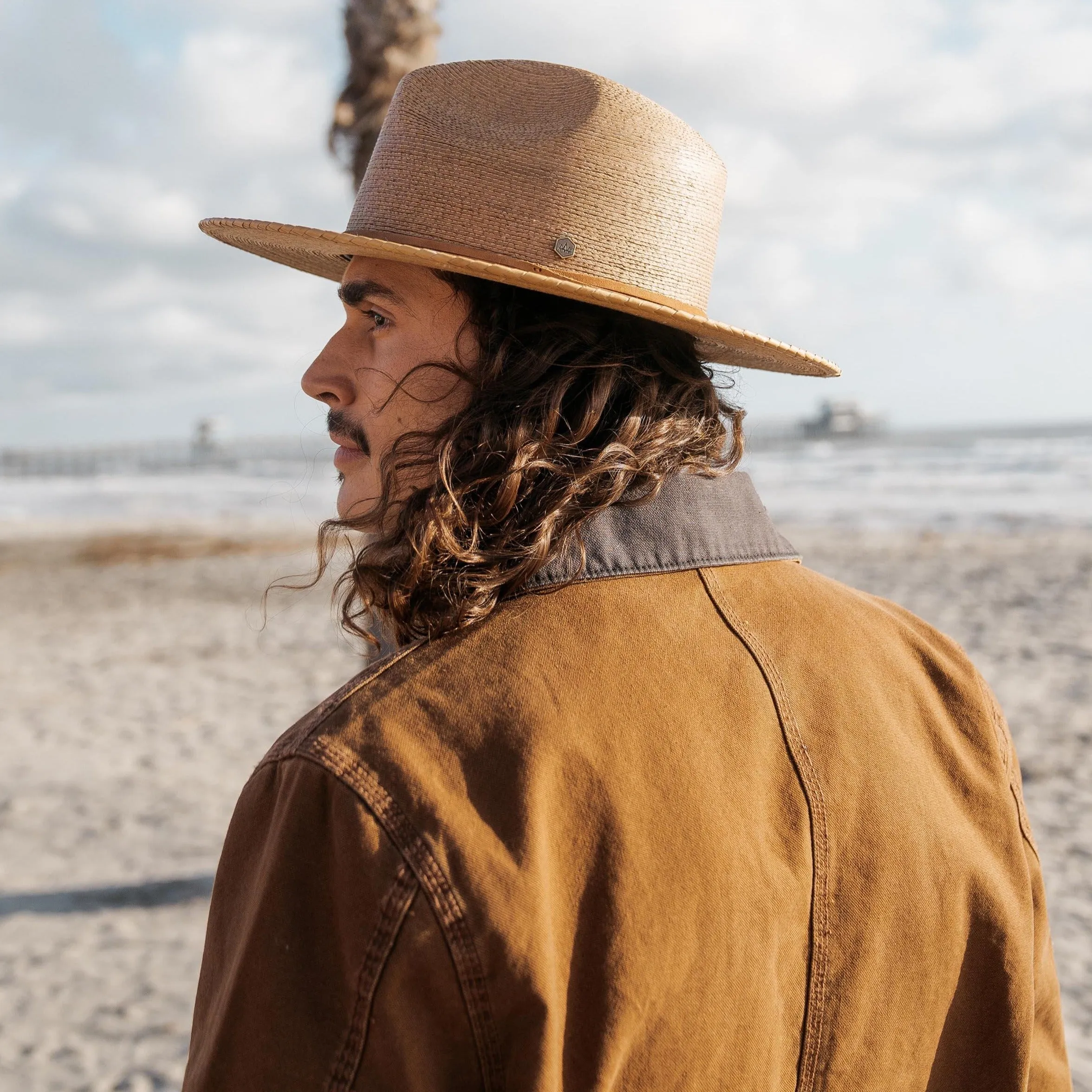 Statement Piece Straw Fedora in Saddle