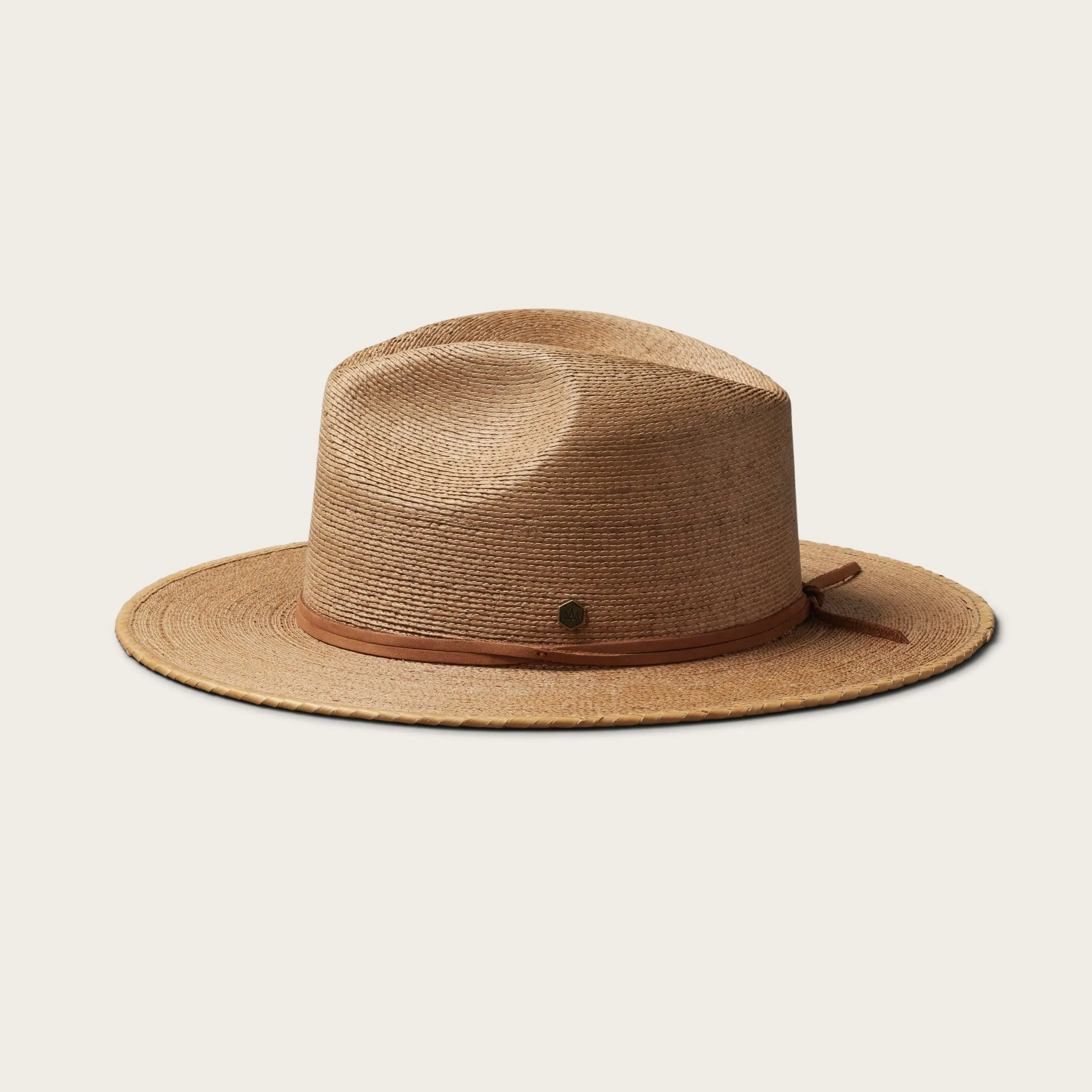 Statement Piece Straw Fedora in Saddle