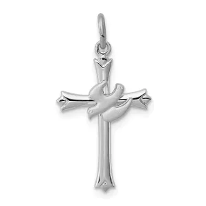 Sterling Silver Dove Cross Charm