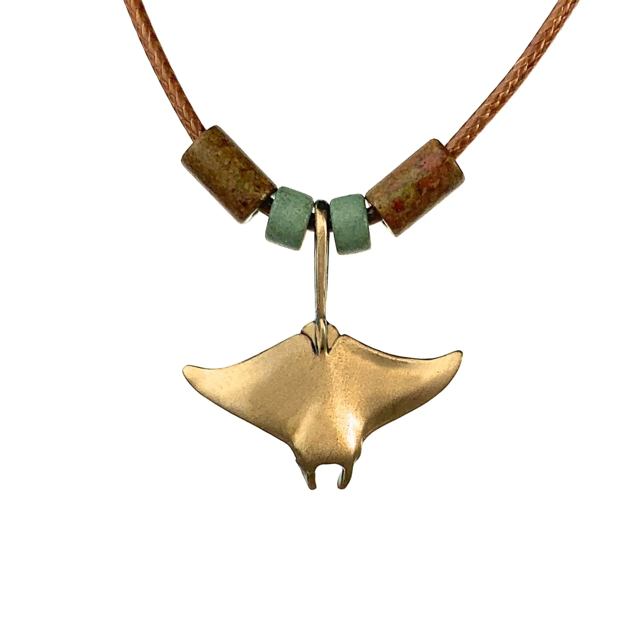 Stingray Necklace Antique Bronze- Manta Ray Necklace for Women | Bronze Stingray Necklace | Stingray Jewelry | Manta Ray Pendant  Scuba Diving Jewelry