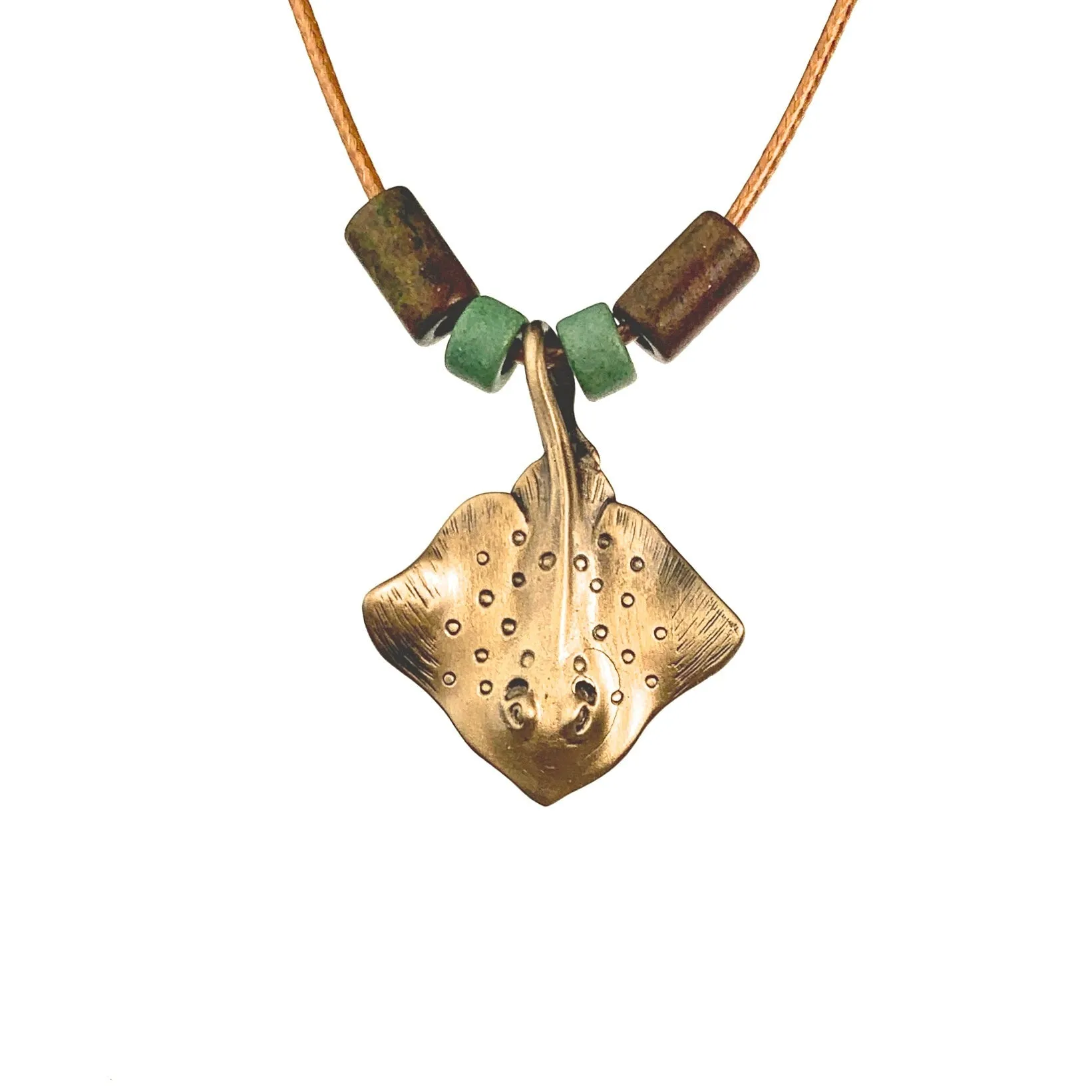 Stingray Necklace for Women Bronze- Stingray Pendant for Women, Stingray Jewelry, Stingray Pendant, Scuba Diving Jewelry, Bronze Jewelry