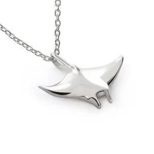 Stingray Necklaces for Women Sterling Silver- Manta Ray Necklace for Women, Stingray Charms, Small Manta Ray Necklaces