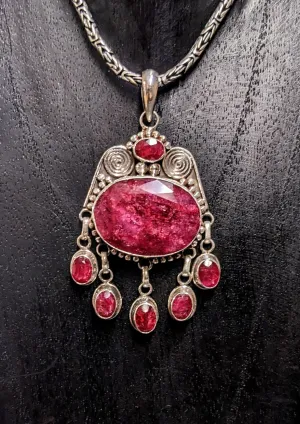 Strikingly Regal Ruby Pendant