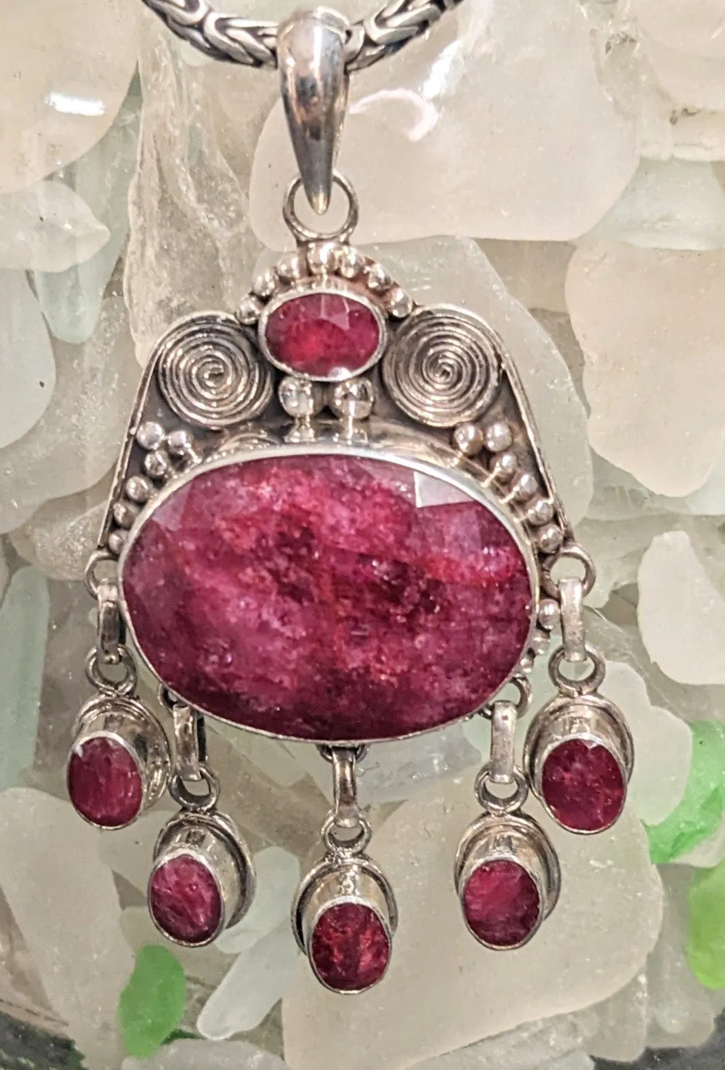 Strikingly Regal Ruby Pendant