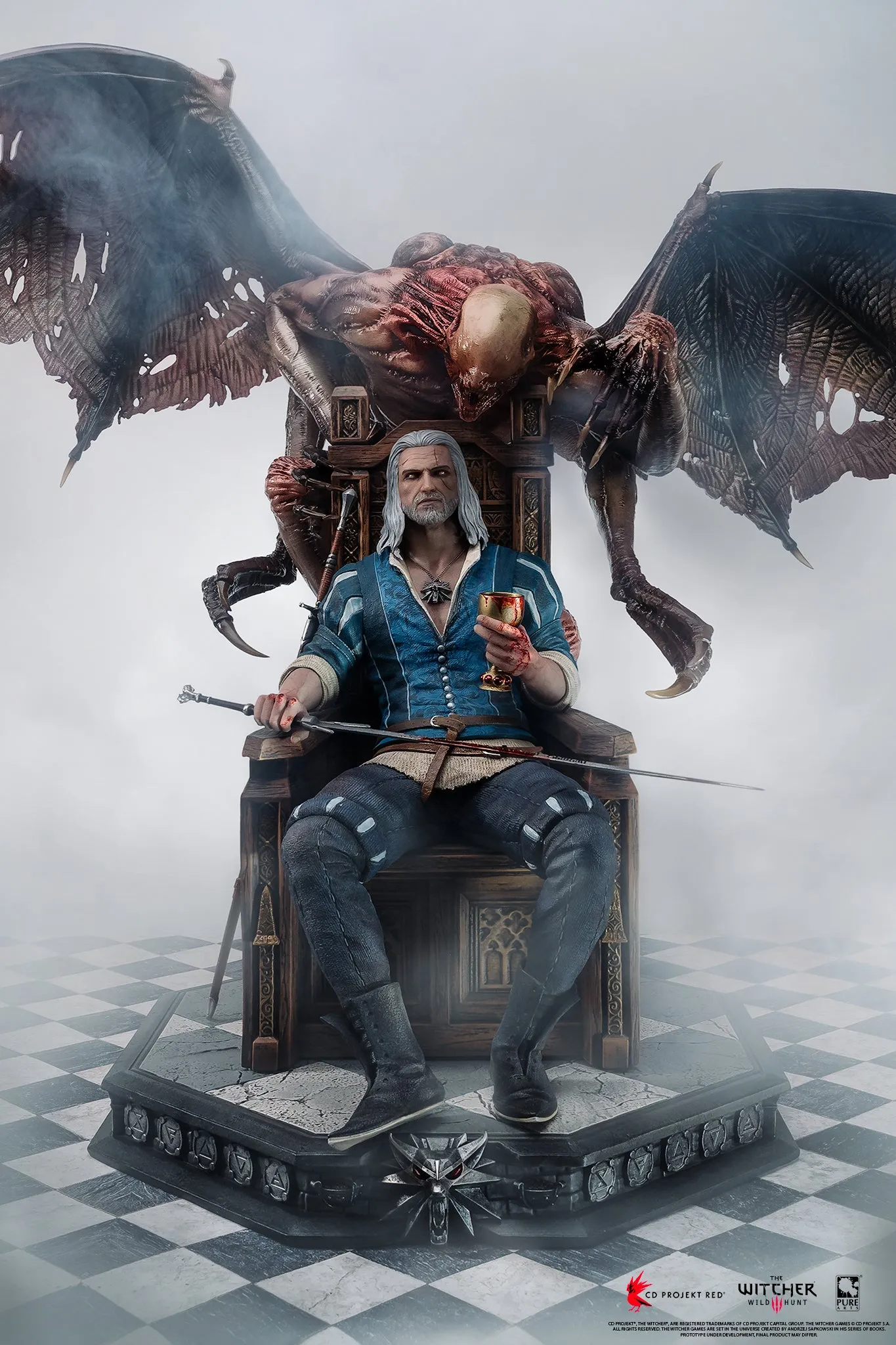 The Witcher 3: Wild Hunt Geralt 1/4 Scale Deluxe Statue Exclusive Edition