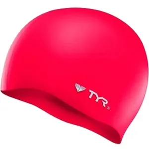 TYR - Wrinkle-Free Silicone Adult Fit Swimming Cap - Red