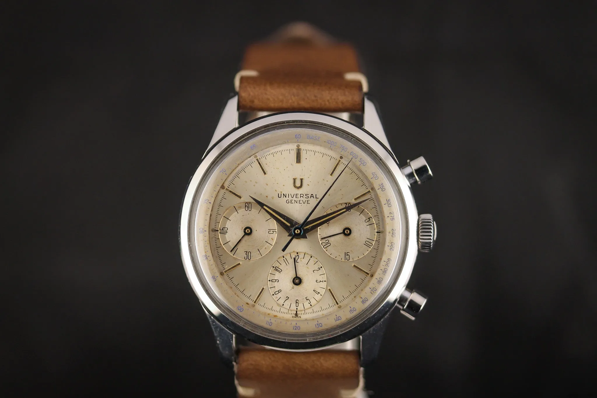 Universal Geneve Steel Chronograph - 38mm Jumbo Case