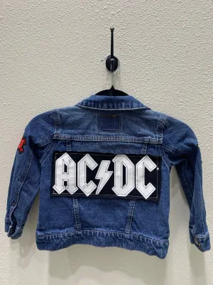 Vintage Repurposed AC/DC Toddler Jacket