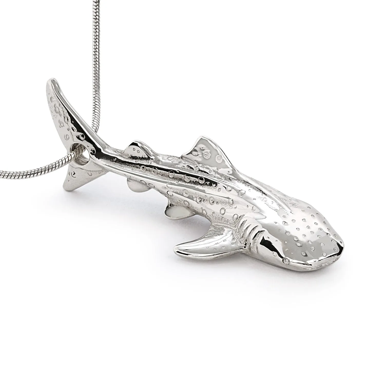 Whale Shark Necklace Charm for Women- Whale Shark Sterling Silver Jewelry, Shark Gifts for Shark Lovers, Scuba Diving Gifts, Scuba Diving Jewelry