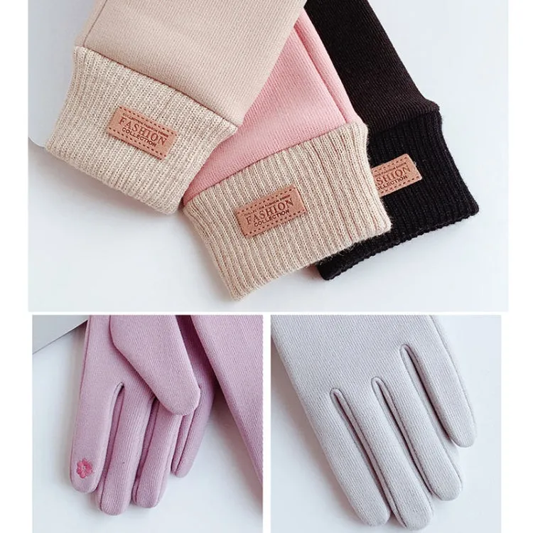 WST-03 Winter Outdoor Cycling Touch Screen Warm Gloves(Beige)