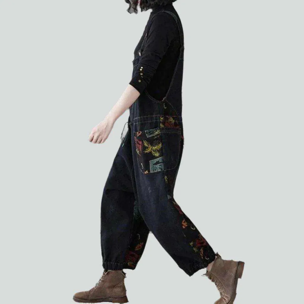 Y2k denim dungaree for women